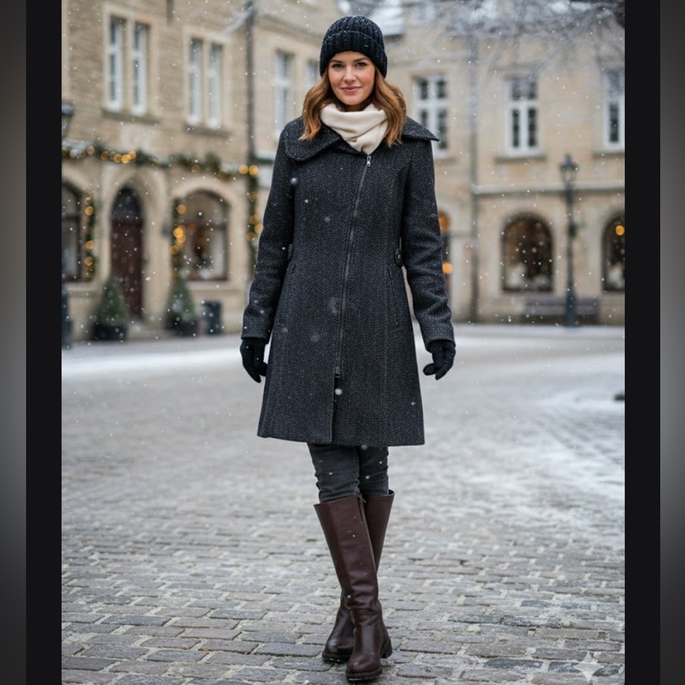 Soia & Kyo Tailored Wool Blend Coat | Timeless Winter Essential.